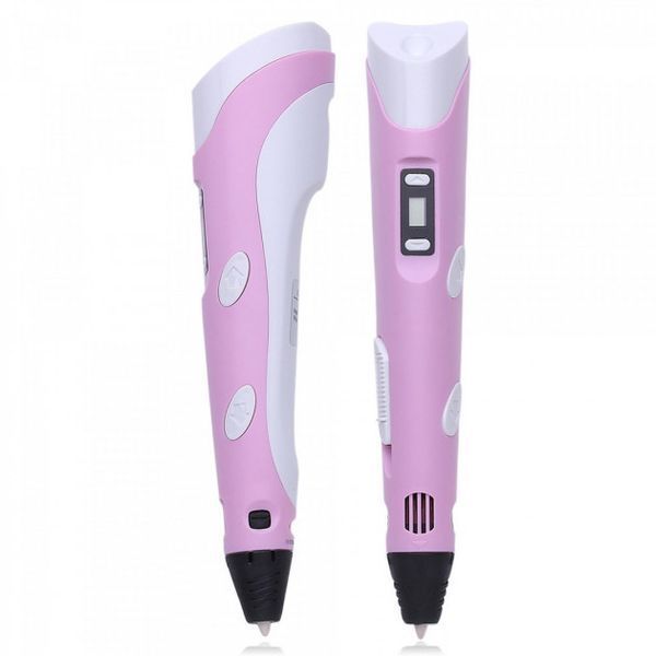 3D ручка Smart 3D Pen 2 c LCD дисплеєм, 3D ручка для розвитку уваги. Колір: рожевий 00016252 фото