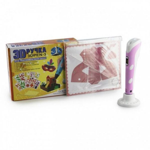 3D ручка Smart 3D Pen 2 c LCD дисплеєм, 3D ручка для розвитку уваги. Колір: рожевий 00016252 фото