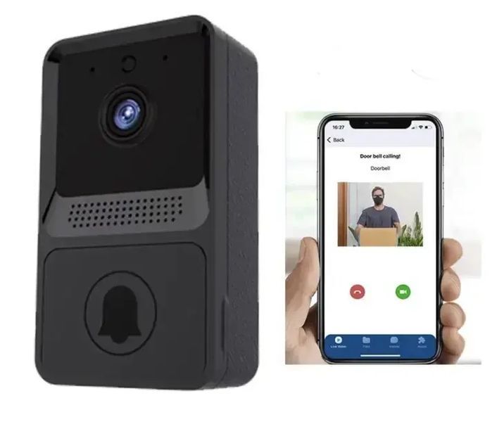Беспроводной дверной WIFI звонок с камерой Mini Doorbell Мини-домофон для дома 00017323 фото