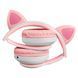 Беспроводные наушники с кошачьими ушками и RGB подсветкой Cat VZV 23M. Цвет: розовый 00023876 фото 18