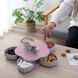 Вращающаяся складная двухъярусная конфетница SUNROZ Flower Candy Box для конфет и фруктов 00019276 фото 5
