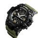 Годинник наручний чоловічий SKMEI 1586AG ARMY GREEN, чоловічий армійський водостійкий тактичний. Колір: зелений 00022047 фото 5