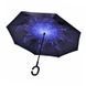 Зонт Lesko Up-Brella Звёздное небо складывающийся зонтик в обратном направлении длинная ручка антизонт хит 00013753 фото 1