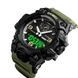 Годинник наручний чоловічий SKMEI 1586AG ARMY GREEN, чоловічий армійський водостійкий тактичний. Колір: зелений 00022047 фото 4