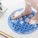 Кругла силіконова щітка - мочалка на присосках на стіну у ванну/душ Massage foot rad масажний протиковзкий килимок для ніг 00013097 фото 5