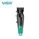 Акумуляторна машинка для стрижки VGR V-662 GREEN, 7000 RPM, 6 насадок, LED дисплей 00021674 фото 8