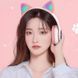 Беспроводные наушники с кошачьими ушками и RGB подсветкой Cat VZV 23M. Цвет: розовый 00023876 фото 4
