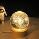 Світлодіодна кришталева куля, декоративна універсальна 3D нічниця, кришталева куля "Супутник" 00023177 фото 1