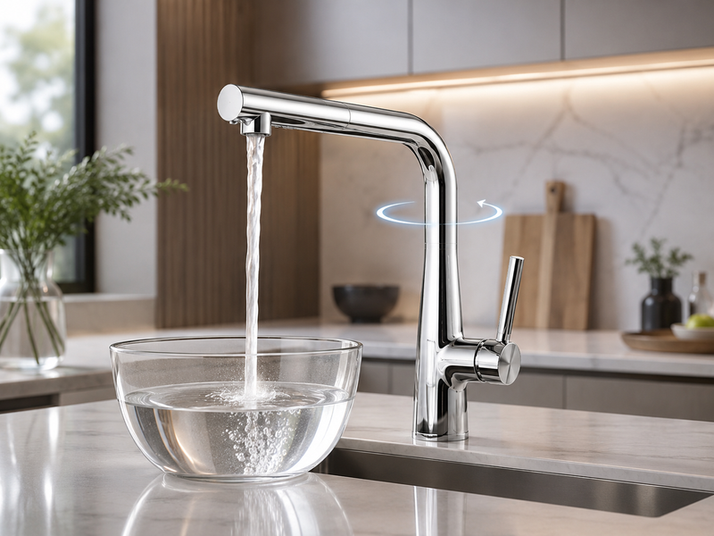 Кран/змішувач Faucet CR-8428 багатофункціональний метал / Змішувач кухонний з висувною лійкою, хром / Висувний кухонний змішувач з нержавіючої сталі M17768 фото