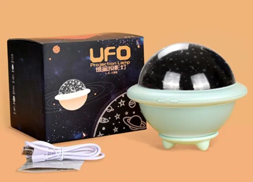 Нічник зоряне небо Night Light projection lamp, Дитячий нічник-проектор, М'який лід нічник 00022504 фото
