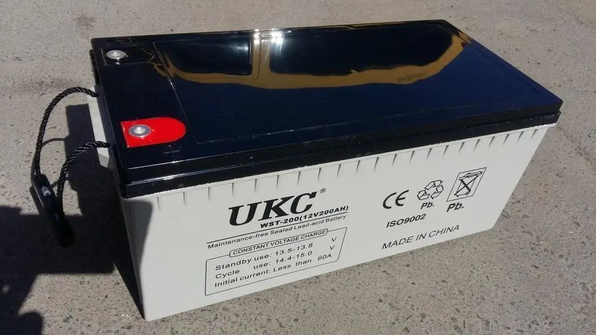 Акумулятор гелевий BATTERY 12V 200A UKC 00017094 фото