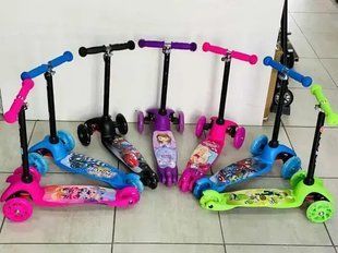 Самокат Scooter MINI с подсветкой колес для девочки и мальчика до 45 кг 00016563 фото