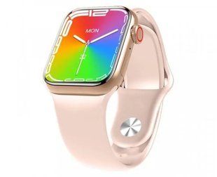 золотые Смарт-часы Smart Watch GS7 MINI 41 мм, Фитнес часы с тонометром и пульсоксиметром 00022560 фото