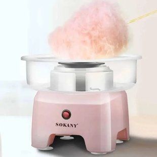 Аппарат для производства сахарной ваты Sokany 500W SK-520 розовый 00024513 фото