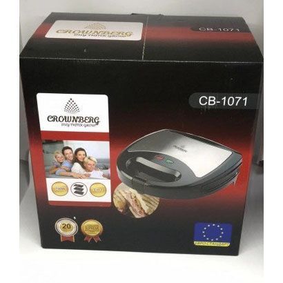 Мультимейкер 3 В 1 Crownberg CB-1071 Гриль Сендвічниця Вафельниця 750Вт 00020281 фото