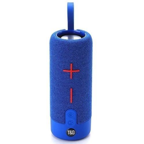 Портативна Bluetooth колонка TG619C FM-радіо USB/TF з ремінцем, блютуз колонка з підсвічуванням. Колір: синій 00017218 фото
