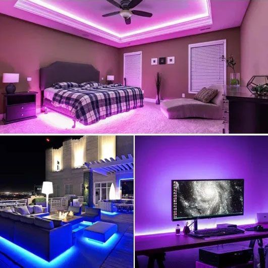 Светодиодная лента SMD 5050 RGB LED 5 м IP65 с bluetooth контролем. подключение 220V 00022871 фото