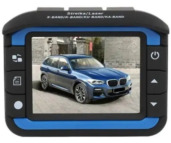 Автомобільний відеореєстратор з антирадаром та камерою з кутом огляду 140 градусів HD 720P 00017160 фото