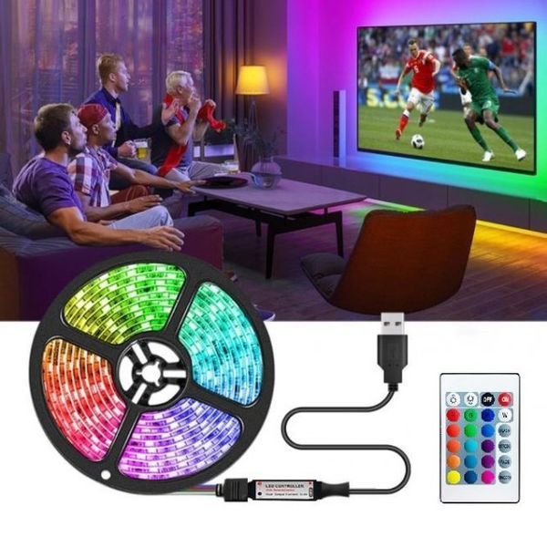 Светодиодная лента SMD 5050 RGB LED 5 м IP65 с bluetooth контролем. подключение 220V 00022871 фото