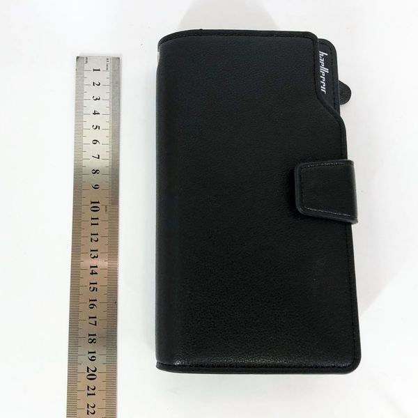 Чоловічий гаманець Baellerry Business S1063, портмоне клатч екошкіра, стильний чоловічий гаманець. Колір: чорний 00018339 фото