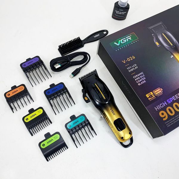 Аккумуляторная машинка для стрижки vgr v-026 gold. цвет: золотой 00014895 фото