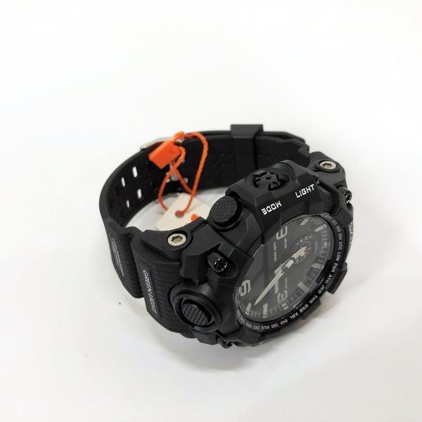 Часы наручные мужские SKMEI 1586BK BLACK, водонепроницаемые мужские часы, часы спортивные. Цвет: черный 00022048 фото