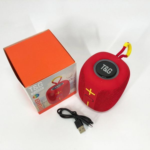 Портативная Bluetooth колонка TG658 8W с RGB подсветкой, колонка для вечеринки. Цвет: красный 00017249 фото