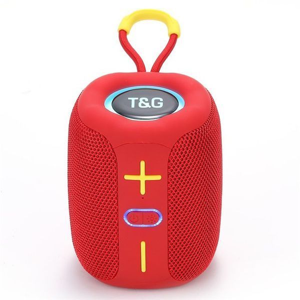 Портативная Bluetooth колонка TG658 8W с RGB подсветкой, колонка для вечеринки. Цвет: красный 00017249 фото