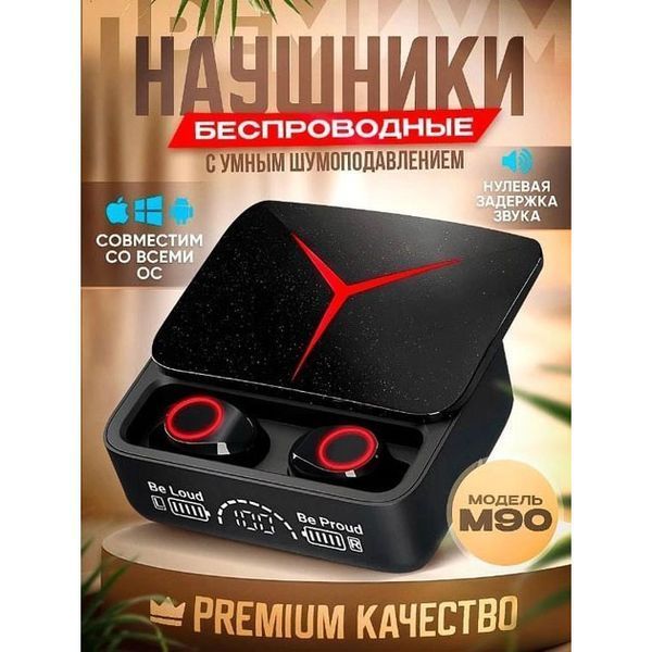 Беспроводные наушники M90 Pro True Wireless Earbuds 5.3, хорошие беспроводные наушники Bluetooth 00023860 фото