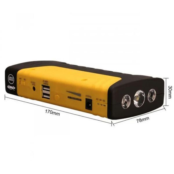 Пускозарядний пристрій на 50800 mAh для автомобільного акумулятора з індикацією заряду в кейсі 00017038 фото