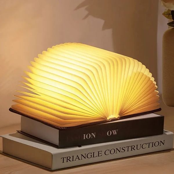 Светильник-книга, ночник книжка VHG Foldable Book Lamp Brown 00022168 фото