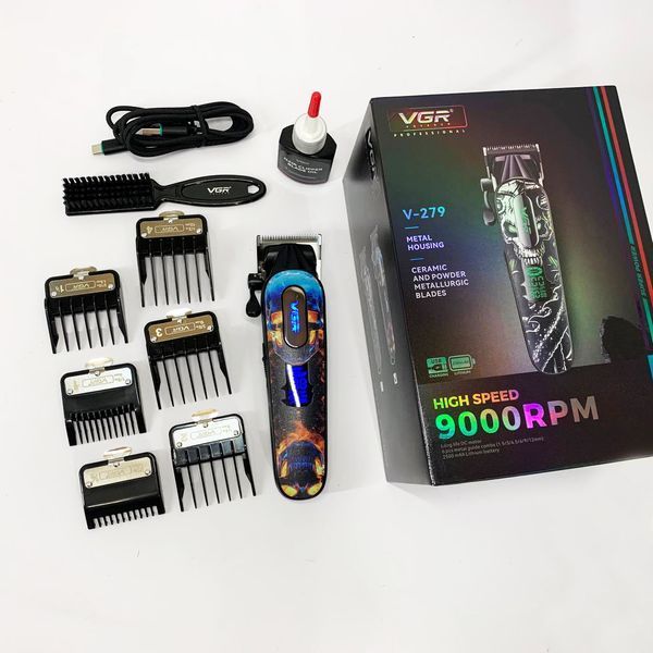 Аккумуляторная машинка для стрижки vgr v-279 red 00014845 фото