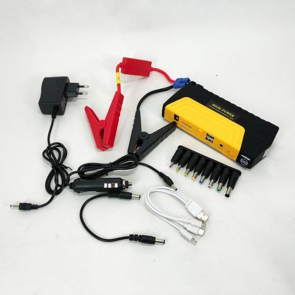 Пускозарядний пристрій на 50800 mAh для автомобільного акумулятора з індикацією заряду в кейсі 00017038 фото