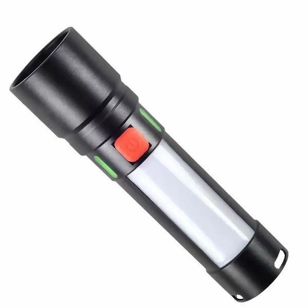 Ліхтар 611-TG+COB(white+red), Ліхтарики для екстрених ситуацій та аварій, Пошуковий ліхтар ручний 00023050 фото