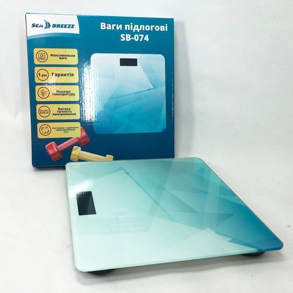Весы напольные SeaBreeze SB-074, Весы для взвешивания людей, Весы бытовые напольные 00012565 фото