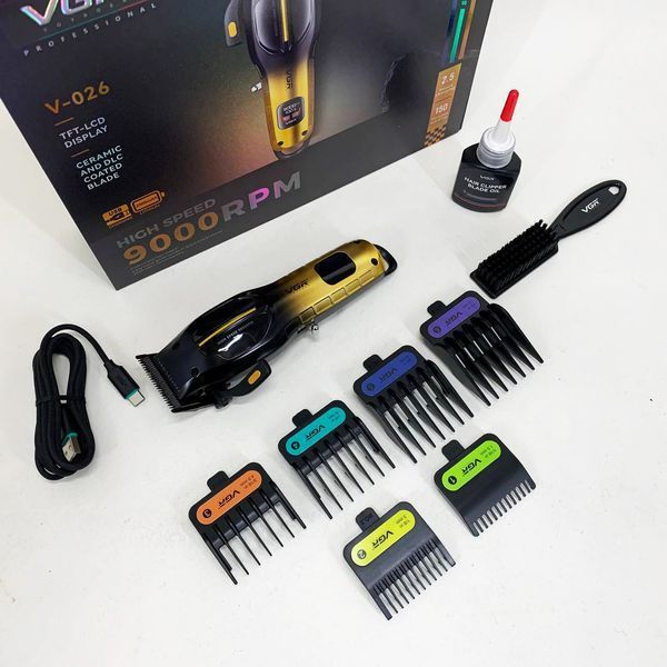 Аккумуляторная машинка для стрижки vgr v-026 gold. цвет: золотой 00014895 фото