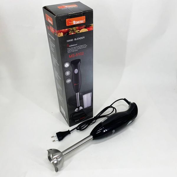 Блендер погружной ручной с чашей DOMOTEC MS-5102 400 W, Красивый погружной блендер для дома 00019083 фото