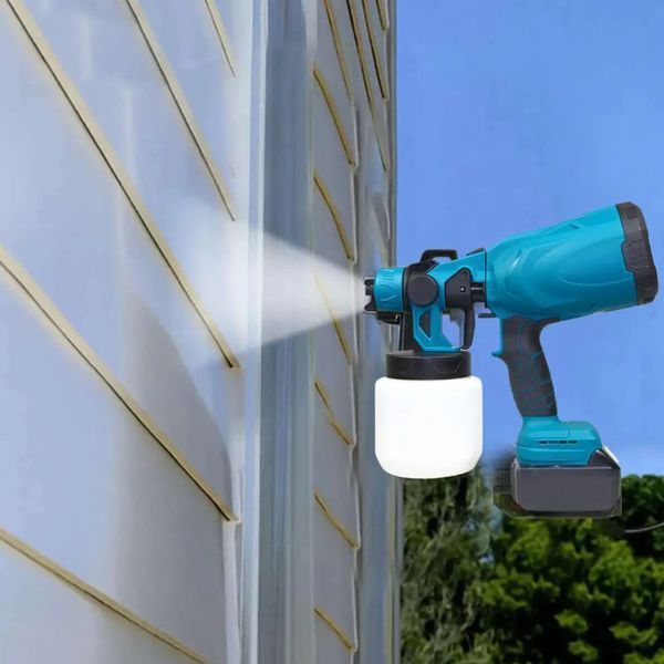 Краскопульт акумуляторний Krafftec 48V/2Ah, 600 W, 800 мл, фарборозпилювач портативний, 2 акумулятори 00012694 фото