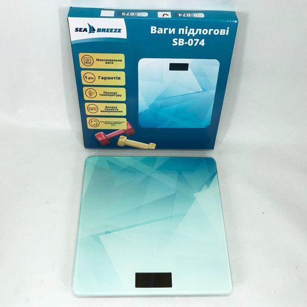 Весы напольные SeaBreeze SB-074, Весы для взвешивания людей, Весы бытовые напольные 00012565 фото