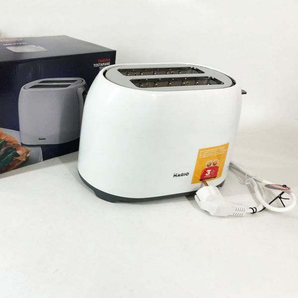 Тостер MAGIO MG-272W 750 Вт, тостер кухонный, тостеры для дома, тостерница, сэндвич-тостеры. Цвет: белый 00019796 фото