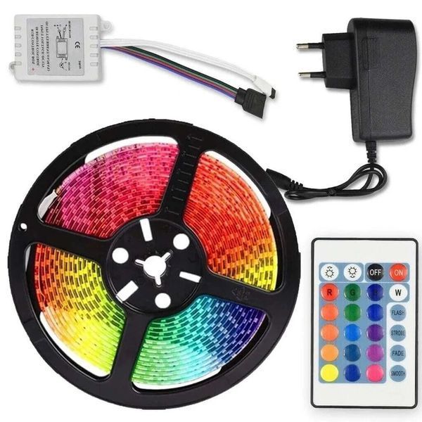 Светодиодная лента SMD 5050 RGB LED 5 м IP65 с bluetooth контролем. подключение 220V 00022871 фото