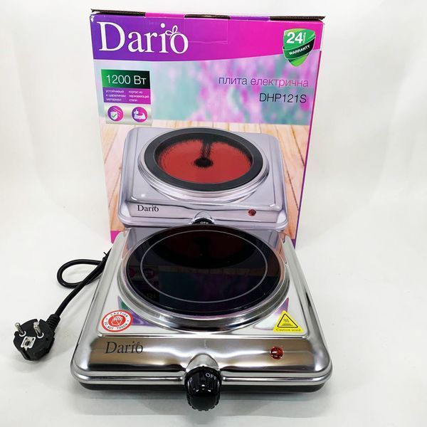 Настільна плита електрична DARIO DHP121S 00020184 фото