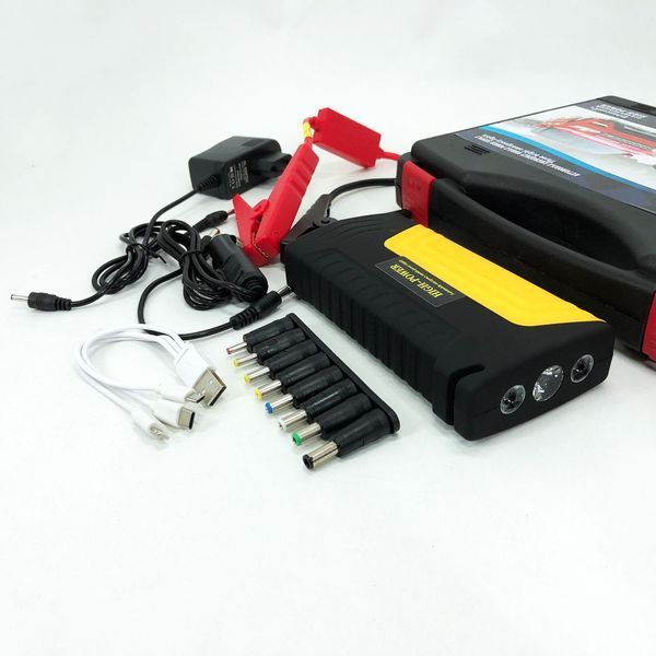 Пускозарядний пристрій на 50800 mAh для автомобільного акумулятора з індикацією заряду в кейсі 00017038 фото