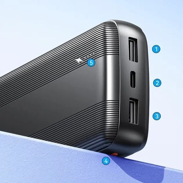 Портативний акумулятор AWEI P20K 10000mAh 2USB / Повербанк для телефону 00018202 фото