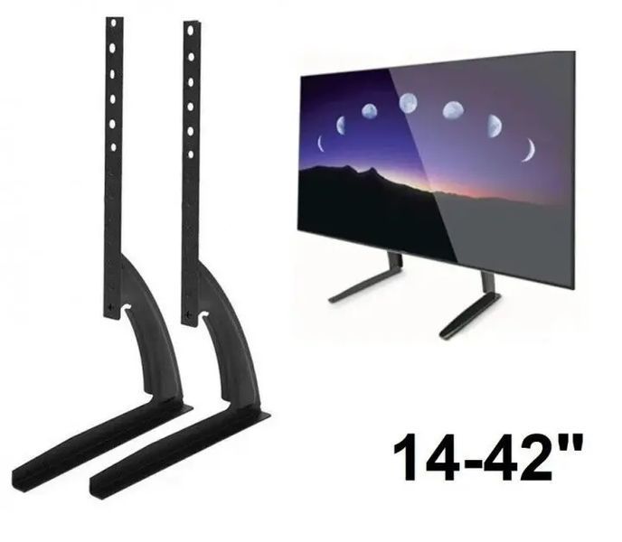 Кронштейн для телевізора на стіл V-Star D701 TV01 14"-42" підставка для телевізора (1008927-Black) 00024465 фото