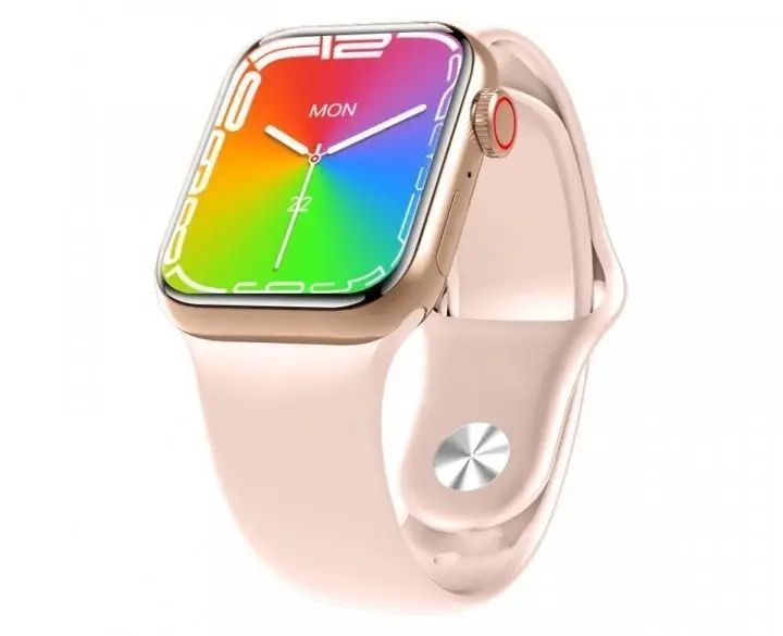 золотые Смарт-часы Smart Watch GS7 MINI 41 мм, Фитнес часы с тонометром и пульсоксиметром 00022560 фото