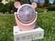 Портативный аккумуляторный мини вентилятор с ушками и RGB подсветкой Mini Fan (SQ-2165) Желтый 00018571 фото 6