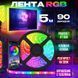 Светодиодная лента SMD 5050 RGB LED 5 м IP65 с bluetooth контролем. подключение 220V 00022871 фото 15