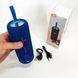 Портативна Bluetooth колонка TG619C FM-радіо USB/TF з ремінцем, блютуз колонка з підсвічуванням. Колір: синій 00017218 фото 5