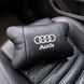 Автомобільна подушка для підголівника Audi &ndash; чорна натуральна шкіра 00016838 фото 5